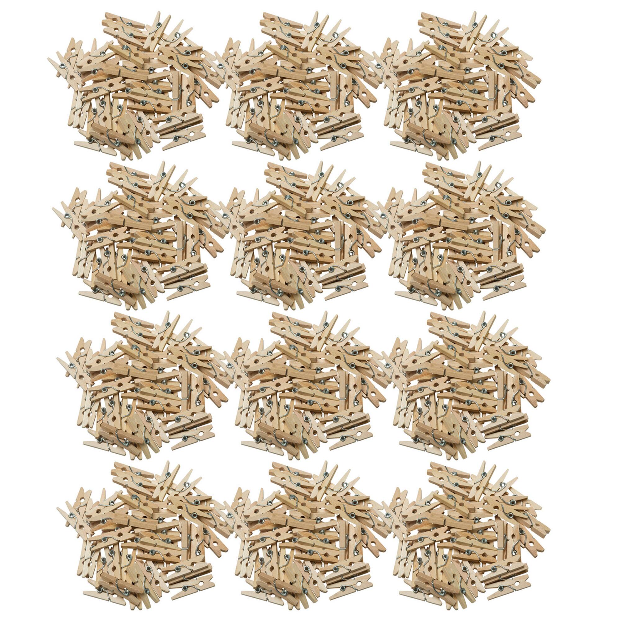 Creativity Street Natural Mini Spring Clothespins, 12 Pack
